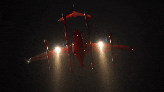 全球首次吨级eVTOL夜间消防演练，峰飞航空突破山区应急救援难题！